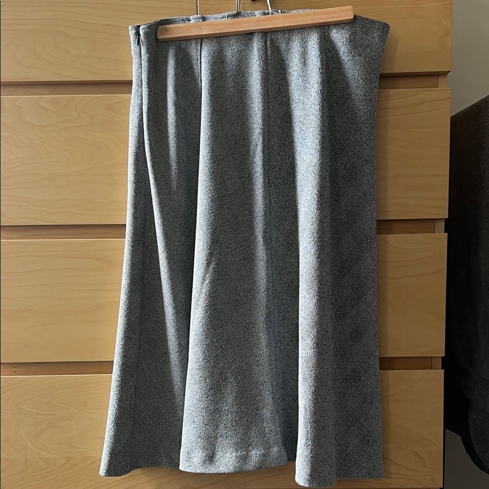 H&M Gray Midi Skirt